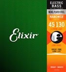 Elixir 14202 NANOWEB Long Scale 5 String Electric Bass Strings Light